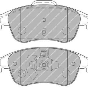 FERODO FDB4180 Kit de plaquettes de frein, frein à disque
