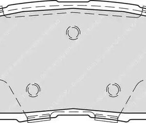 FERODO FDB4366<br>Kit de plaquettes de frein, frein à disque
