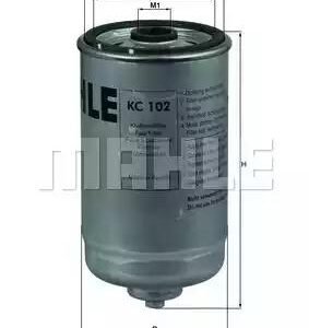 KNECHT KC 102<br>Filtre à carburant