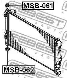 FEBEST MSB-061 Suspension, radiateur