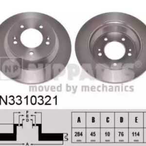 Nipparts N3310321 Disque de frein