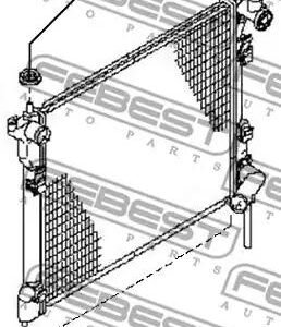 Suspension, radiateur 21506-4M400 NISSAN