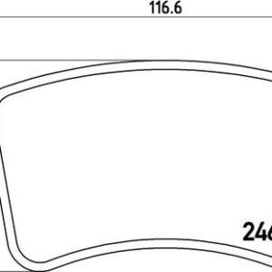 Brembo P 85 100 Kit de plaquettes de frein, frein à disque