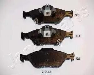 JAPANPARTS PA-238AF Kit de plaquettes de frein, frein à disque
