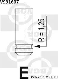 BGA V991607 Soupape d'admission