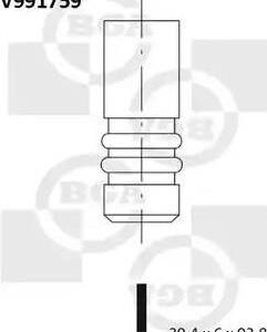 BGA V991759 Soupape d'admission