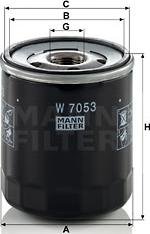 Mann-Filter W 7053 Filtre à huile