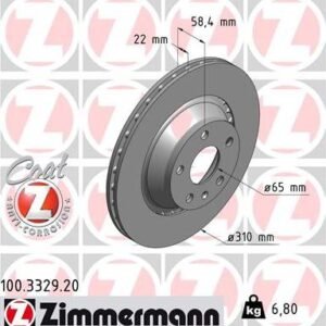 Zimmermann 100.3329.20 - Disque de frein