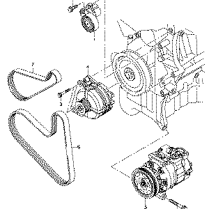 VAG 04E 145 299 E - Tendeur de courroie, courroie trapézoïdale à nervures