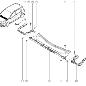 RENAULT 66 81 000 06R - Drain de pare-brise