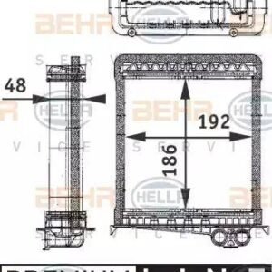 HELLA 8FH 351 311-751 - Système de chauffage