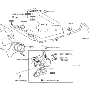 TOYOTA 23291-22010 - Bague d'étanchéité, injecteur