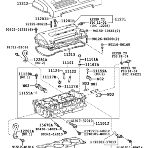 TOYOTA 90201-10344 -  boulons de culasse de cylindre
