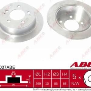 ABE C40007ABE - Disque de frein