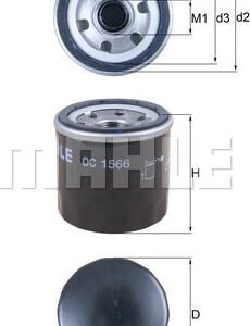 MAHLE OC 1566 - Filtre à huile
