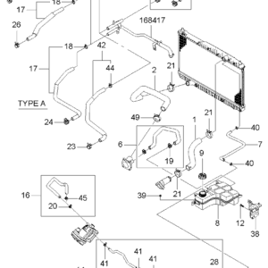 GM 96801291 - Tuyau du système de refroidissement par eau