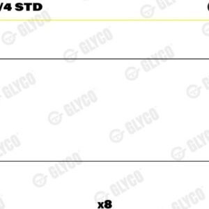 GLYCO 71-4156/4 STD - Coussinet de bielle