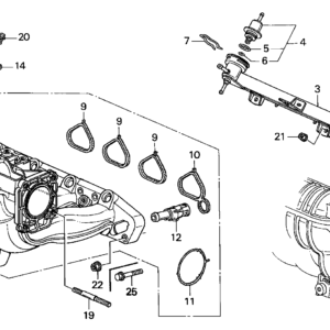 Honda 17108P1JE01 - PIPE, WATER