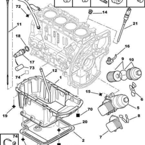 PSA 0301 P5 - Carter d'huile