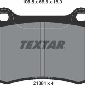 Textar 2138102 - Kit de plaquettes de frein, frein à disque