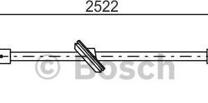 BOSCH 1 987 482 029 - Tirette à câble, frein de stationnement